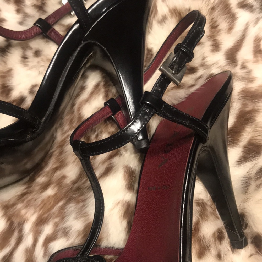 Prada Leather Brocade Woven Heel’s - Picture 6 of 16